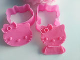 2Pcs/ Set Cute Rabbit Kitty Cat Bear Cartoon Sugarcraft Cake Mold Fondant Cookie Cutter Decoration Baking Tools