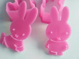 2Pcs/ Set Cute Rabbit Kitty Cat Bear Cartoon Sugarcraft Cake Mold Fondant Cookie Cutter Decoration Baking Tools