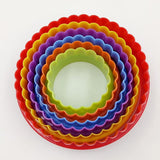 1 Set Plastic Cupcake Round Shape Cookie Cutter Cake Mold Biscuit Fondant DIY Cake Kitchen Cooking Tools 6 size together