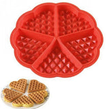 New Home Kitchen Supplies Heart Shaped Silicone Waffle Mold Maker Pan Microwave Baking Cookie Cake Muffin Bakeware Cooking Tool