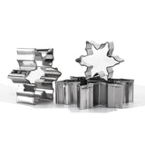 5Pcs/Set Christmas Snowflake Stainless Steel Cookie Cutters Cake Biscuit Moulds Fondant Icing Mold Kitchen Baking Tools