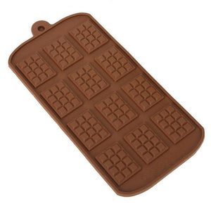 DIY 12 Grid Waffle Mold Creative Silicone Muffin Cake Waffle Mold Pastry Bakery Baking Tools Bakeware Cookies Mould