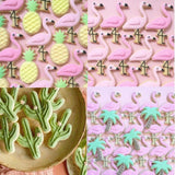 Creative Cookie Cutter Mold Flamingo Pineapple Shape Stainless Steel Biscuit Fondant Cake Moulds Cake Mold Baking kitchen Tools