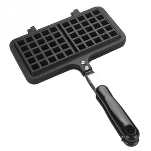 Household Kitchen Gas Non-Stick Waffle Maker Pan Waffle Baking Mold Dual Head  Mould Mold Press Plate Baking Tool