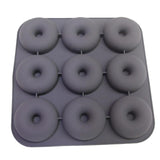 Professional Grade 9 Cavity Donut Pan-100% Top Silicone Baking Pan, Mold,Non-Stick,Bagels/Muffins & Other Delicacies Bakeware